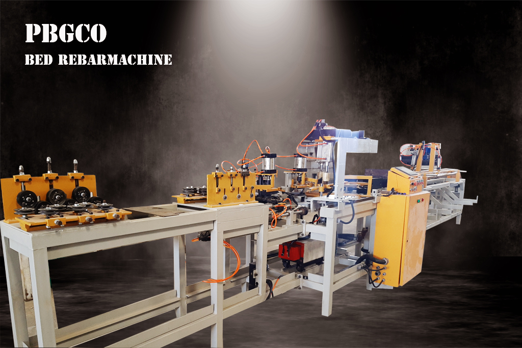 Flat rebar production machine