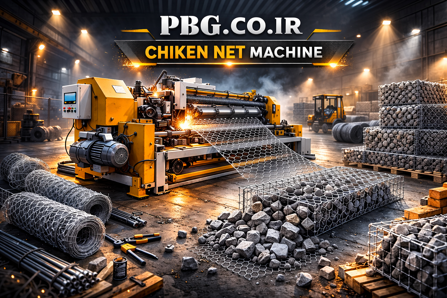 تولید توری مرغی صنعتی